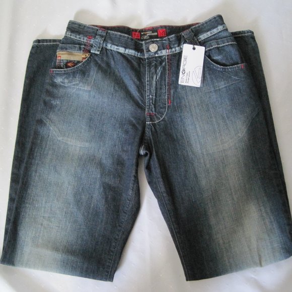 ENERGIE “New Waco” Jeans Wide Leg Distressed Denim - Size 14 - NWT - Picture 3 of 10